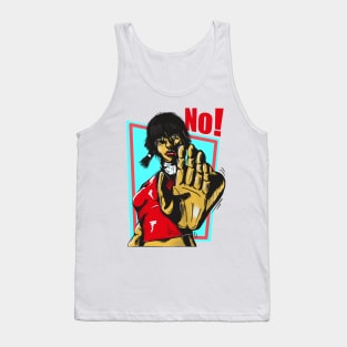 A woman saying no. Tank Top